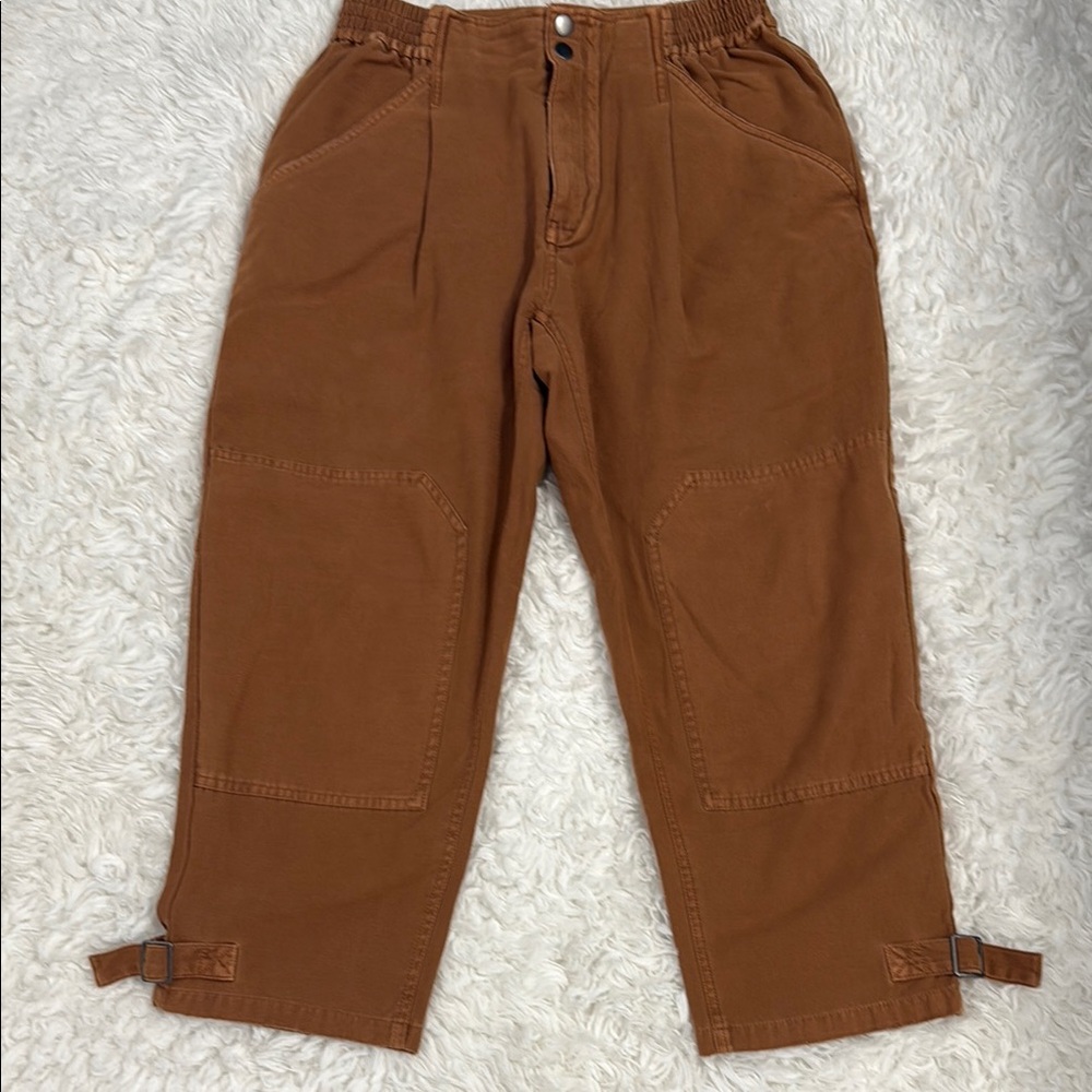 Pilcro Rust Terracotta Pants Relaxed Fit